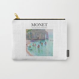 Monet - Etretat the Aval door fishing boats Carry-All Pouch