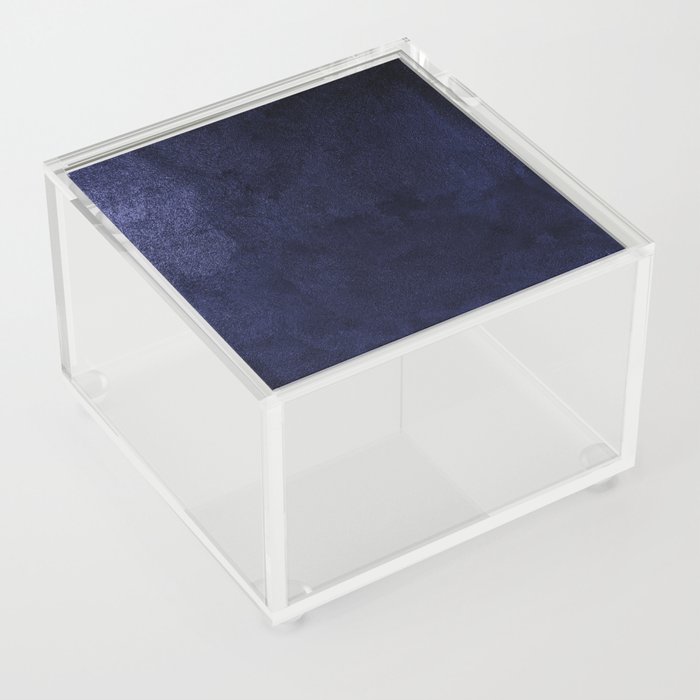 Dark blue abstract paper texture background design Acrylic Box