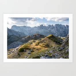 Balkan Mountain Peaks | landscape and nature photography | Albania photo / art print Art Print | Photoprint, Landscape, Outdoors, Woods, Albania, Balkan, Forest, Photo, Nature, Mountains 