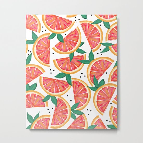 Citrus Surprise #society6 #decor #buyart Metal Print