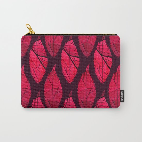 Red velvet leaves Carry-All Pouch