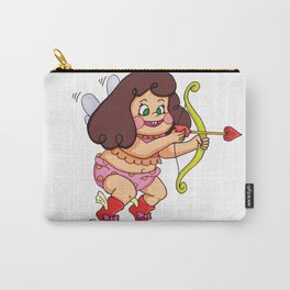 "Direct Hit to Your Heart {Cupid Girl}" by Jesse Young ILLO. Carry-All Pouch