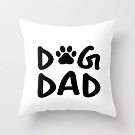Dog Dad Throw Pillow