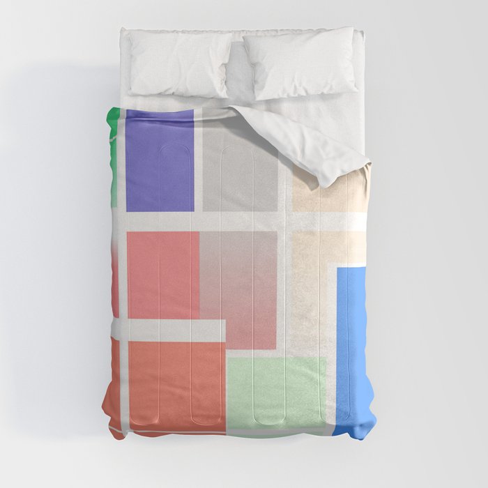 Minimalist Abstract Colour Art Comforter