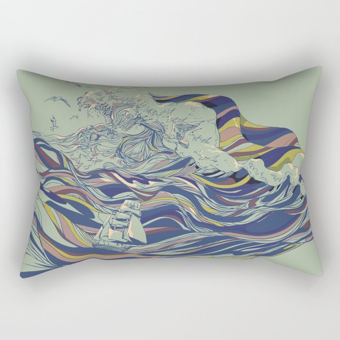 OCEAN AND LOVE Rectangular Pillow