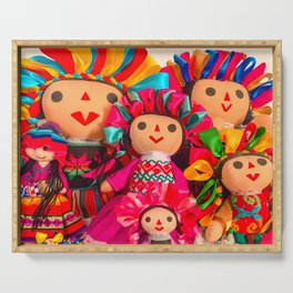rag doll mexican Serving Tray