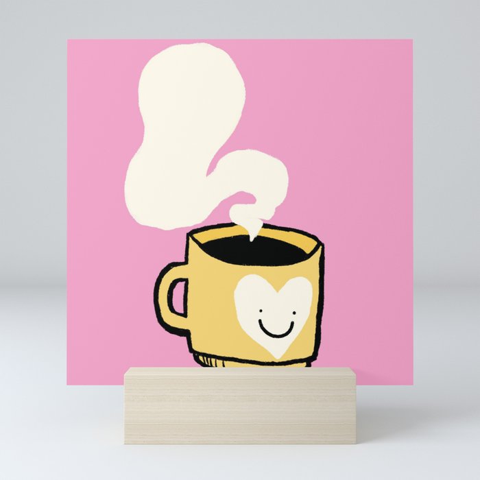 Cup of smiles Mini Art Print