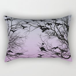 Crow flock Rectangular Pillow