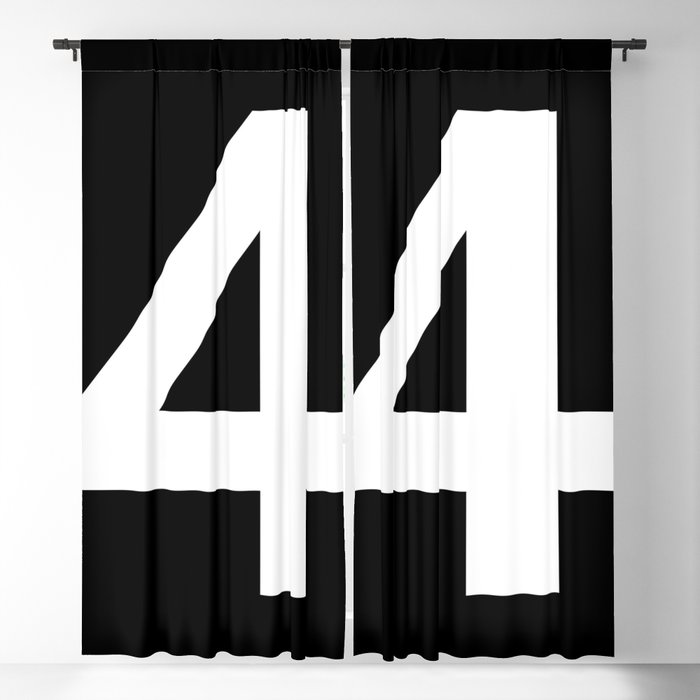 Number 4 (White & Black) Blackout Curtain