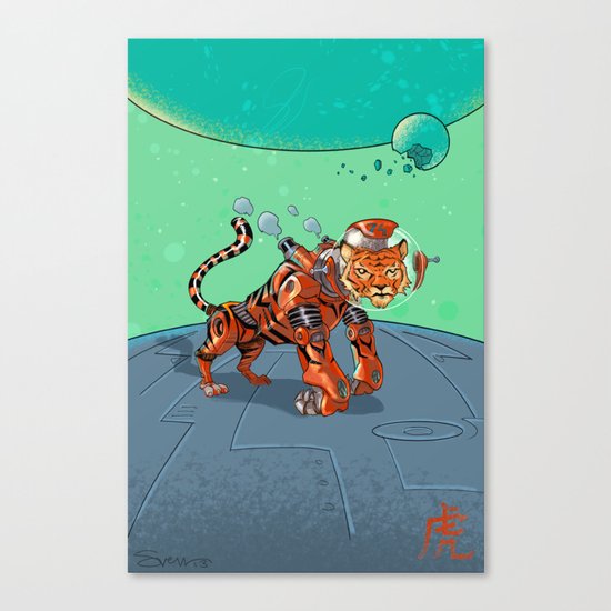 Astro Zodiac Force 03: Tiger Canvas Print