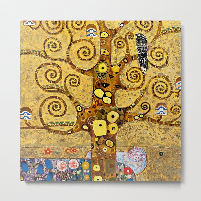 Gustav Klimt, “ Tree of life ” Metal Print