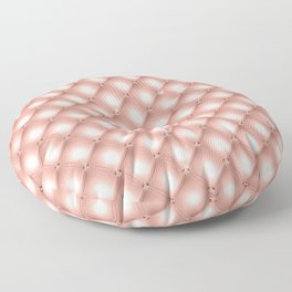 Glam Rose Gold Tufted Pattern Floor Pillow