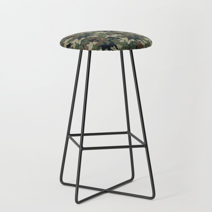 Army camouflage Pattern  Bar Stool