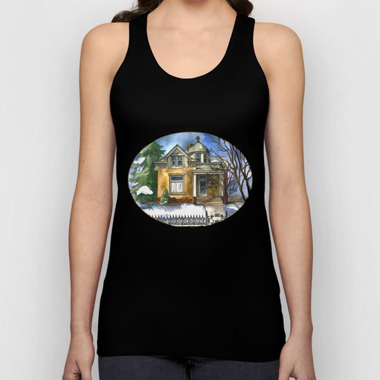 The Little Brown House Unisex Tank Top
