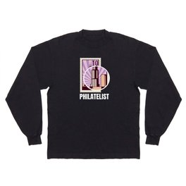 Philatelist Stamp Collecting Long Sleeve T-shirt