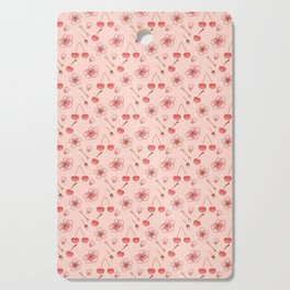 Cherry Floral Cutting Board