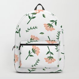 Pastel Floral Pattern Backpack