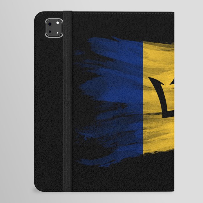 Barbados flag brush stroke, national flag iPad Folio Case