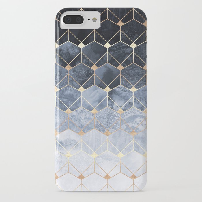 blue hexagons and diamonds iphone case blue hexagons and diamonds iphone case