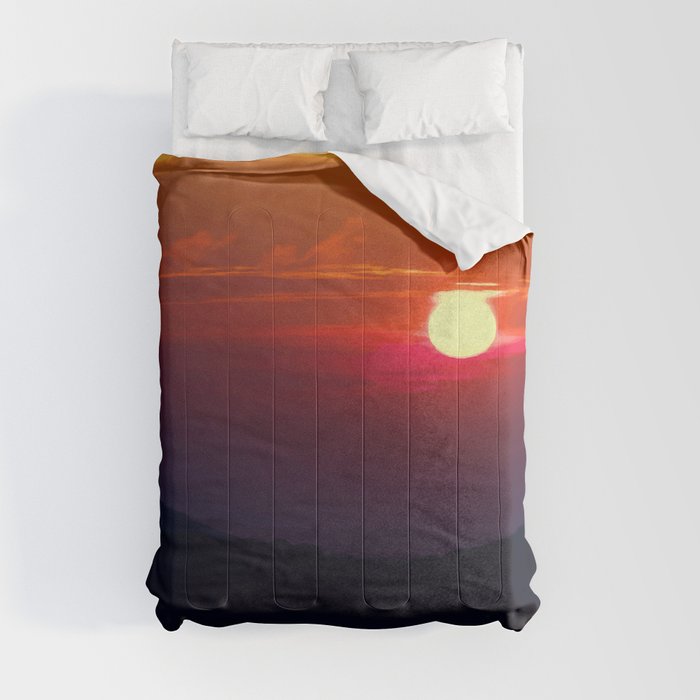 Great Smoky Mountain Sunset Comforter