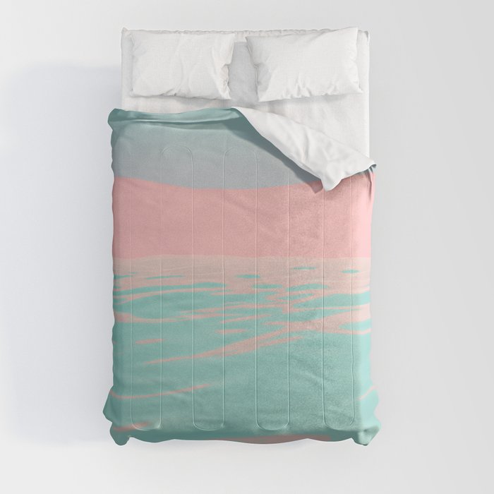 Pink Beach Comforter