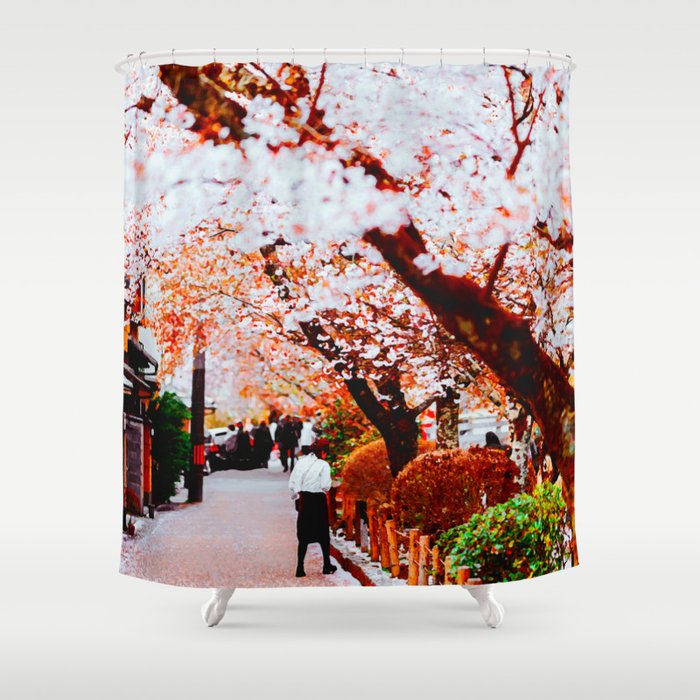 Japan - 'Spring Is Coming' Shower Curtain