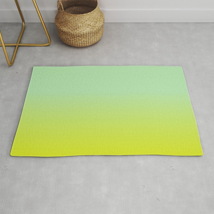 SPRING GREEN OMBRE PATTERN Rug