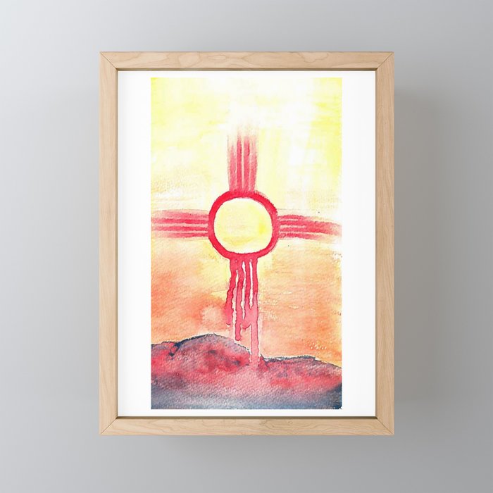 Desert Sun Framed Mini Art Print