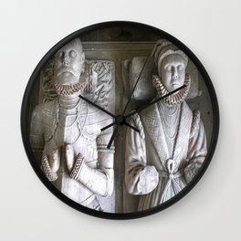 Vector Of Alabaster Effigies At Wentworth Church Wall Clock
