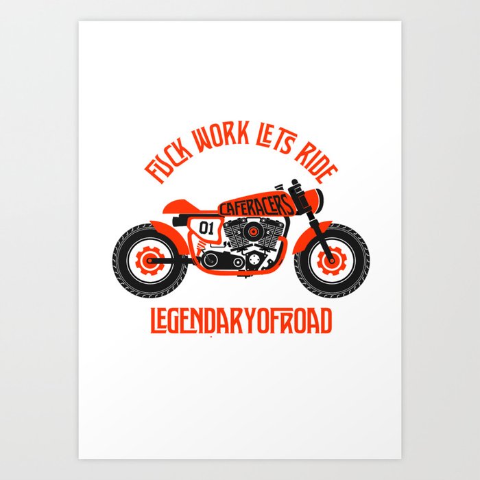 Cafe Racer Art Print