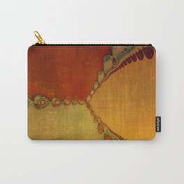 Southwestern Sunset 1 - copper ochre sienna olive gold orange Carry-All Pouch | Arizona, Red, Westerndecor, Earthtones, Brown, Graphic Design, Fractal, Dusk, Contemporary, Ochre 