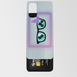 Purple Neon Sunglasses Android Card Case