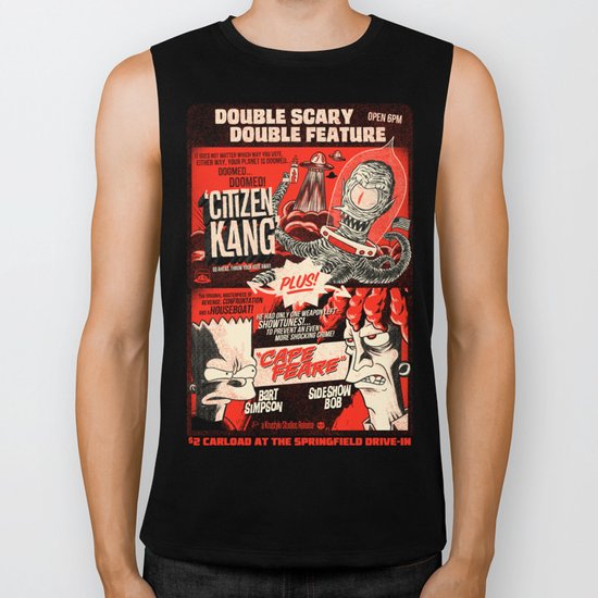 Double Scary Double Feature Biker Tank