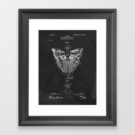 Vintage Theatrical Butterfly Wings Framed Art Print