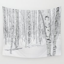 Swedish Birch Trees Wall Tapestry