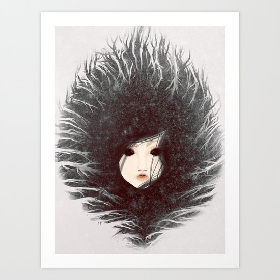 Snow Art Print