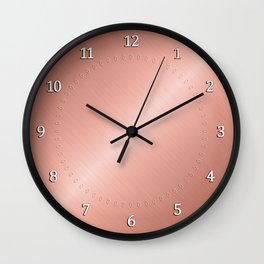 Muted coral. Wall Clock