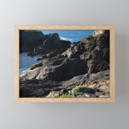 Cliffs over the sea with seagulls	 Framed Mini Art Print