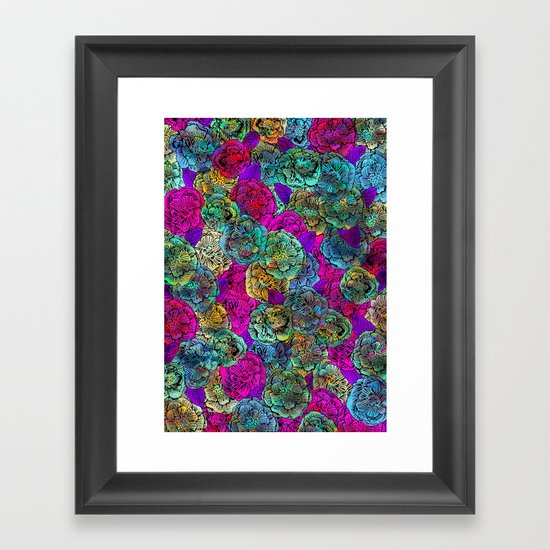 Forest Floral Framed Art Print