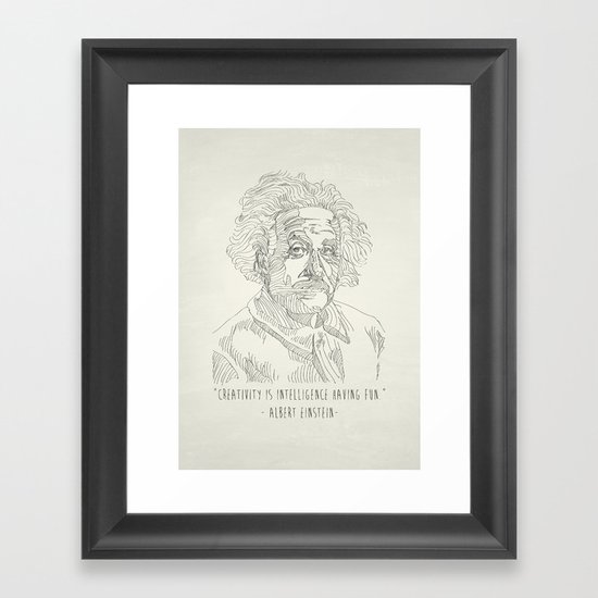 Albert Einstein Framed Art Print
