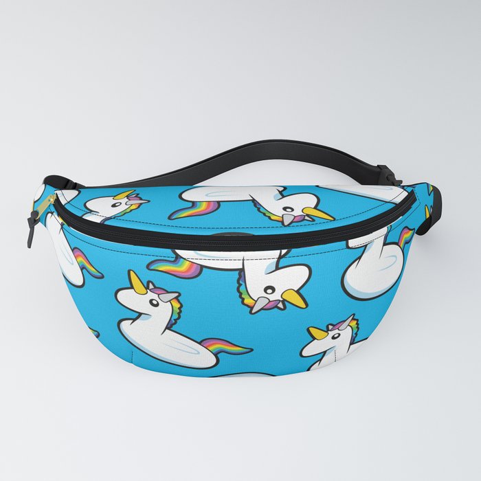 Unicorn Pool Float Retro Repeating Pattern  Fanny Pack