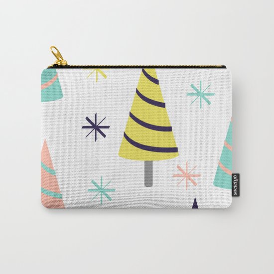 Colorful Christmas Trees Carry-All Pouch
