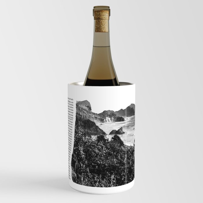 Oregon Coast Map Wine Chiller