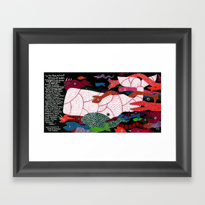 Moby-Dick Extract 51 Framed Art Print