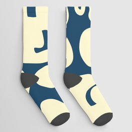 Abstract vintage color vertical pattern 6 Socks