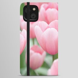 Pink Tulip iPhone Wallet Case