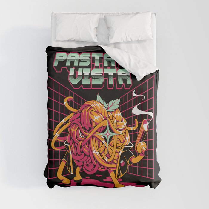 Pasta La Vista Duvet Cover