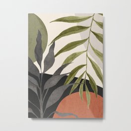Abstract Art Tropical Leaves 92 Metal Print