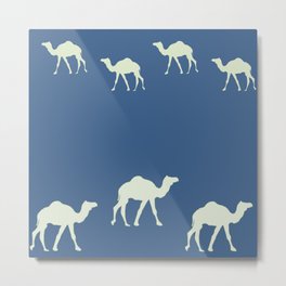 Oasis - Desert on a camel Metal Print