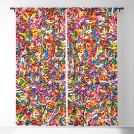 Rainbow Sprinkles Sweet Candy Colorful Blackout Curtain